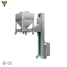 pharmaceutical pharma bin hopper lifter charging machine